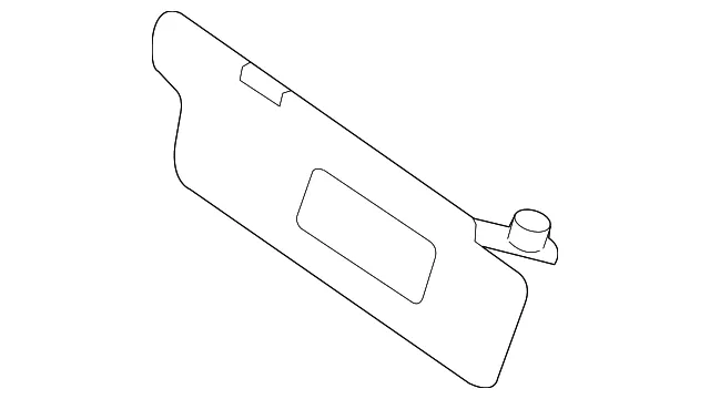 Sun Visor - Passenger Side (RH) - Kia (85202-2G265QW)