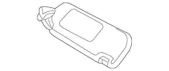 Visor - Passenger Side (RH) - Kia (85202-3C400GJAS)
