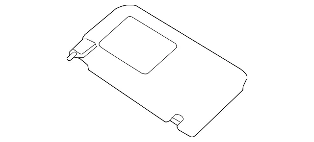 Sun-Visor Assembly Left-Hand - Driver's Side (LH) - Kia (85210-1M3008OAS)