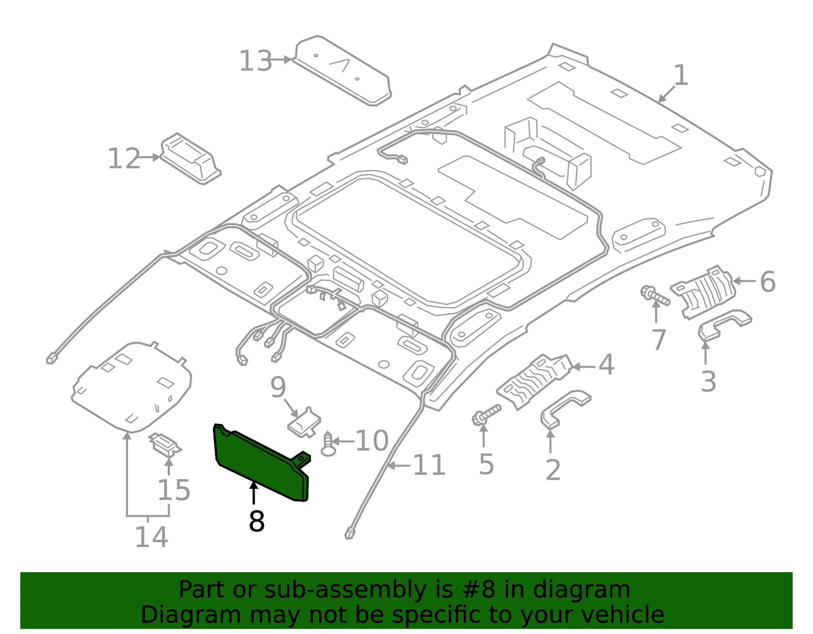 Sun-Visor - Kia (85210-J6240BGA) - view 2