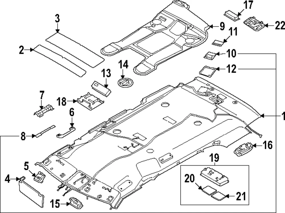 Sun-Visor Assembly Left-Hand - Kia (85210-R0120BSU)
