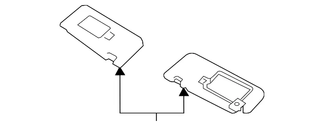 Sun-Visor - Driver's Side (LH) - Kia (85210-S9510WK)