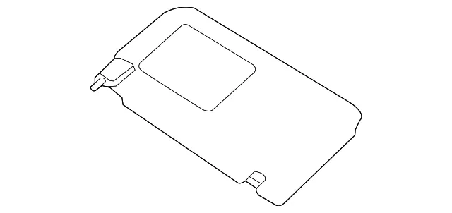 Visor - Passenger Side (RH) - Kia (85220-1M8008O)