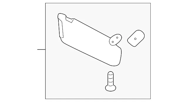 Sun Visor - Passenger Side (RH) - Kia (85220-C6710WK)