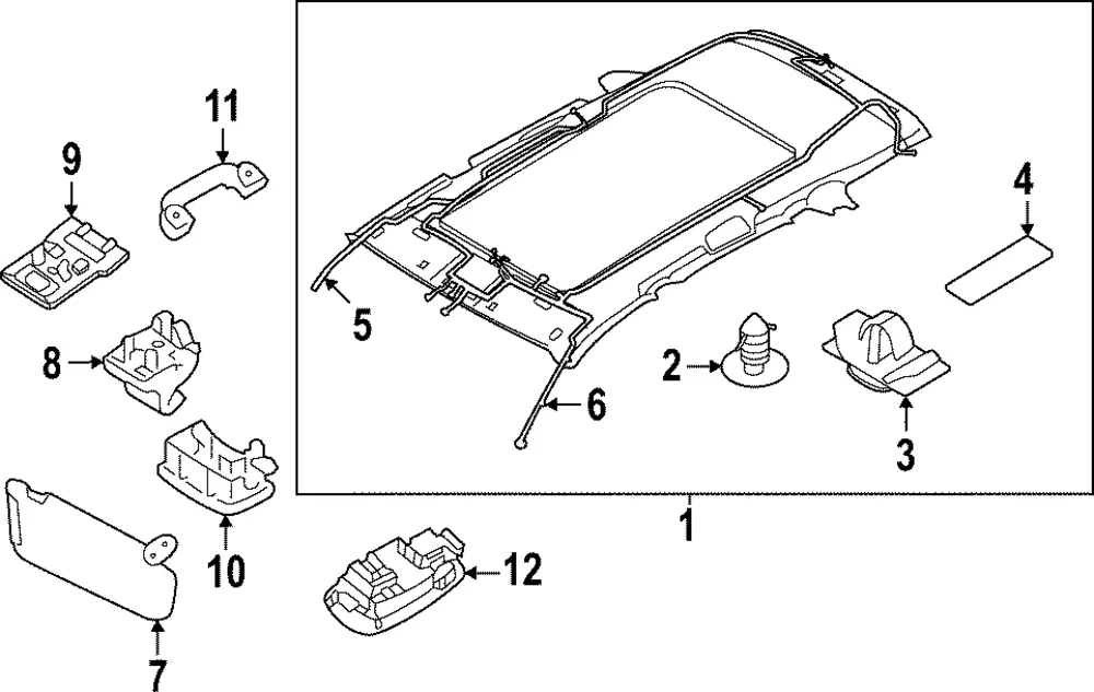 Sun-Visor - Kia (85220-DW600WK)