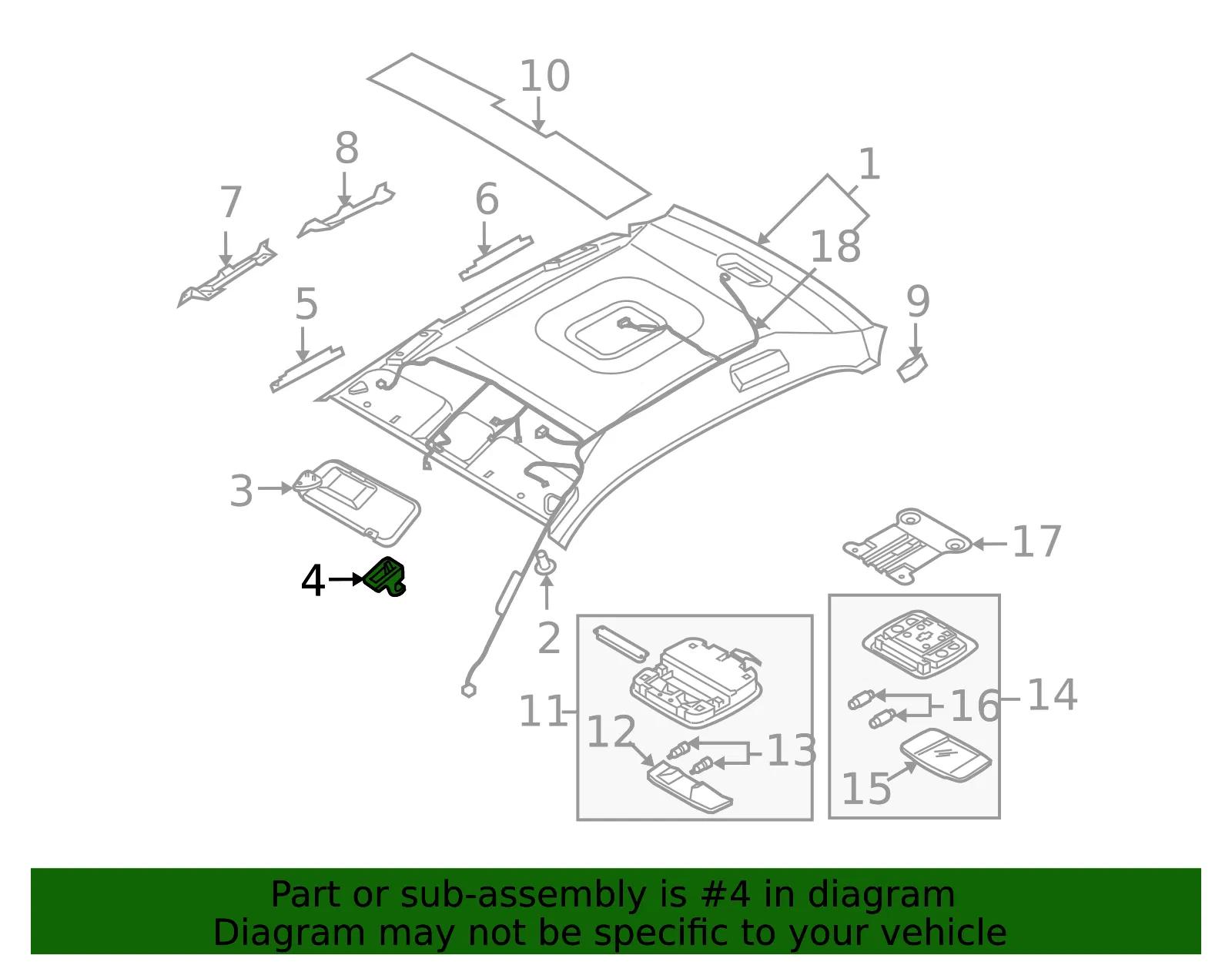 Sun-Visor Holder - Kia (85235-3C10026) - view 2
