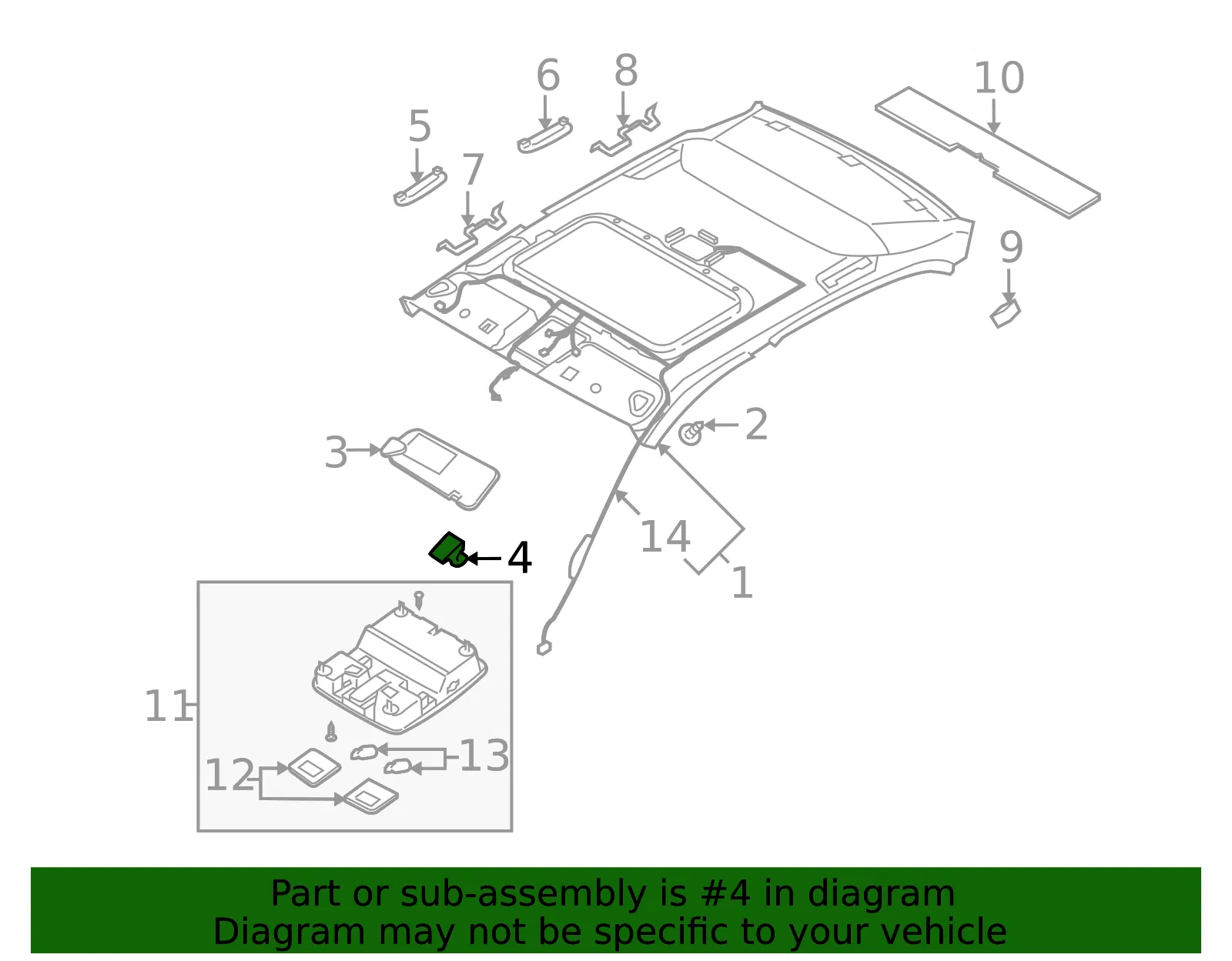 Sun-Visor Holder - Kia (85235-3C10029) - view 2