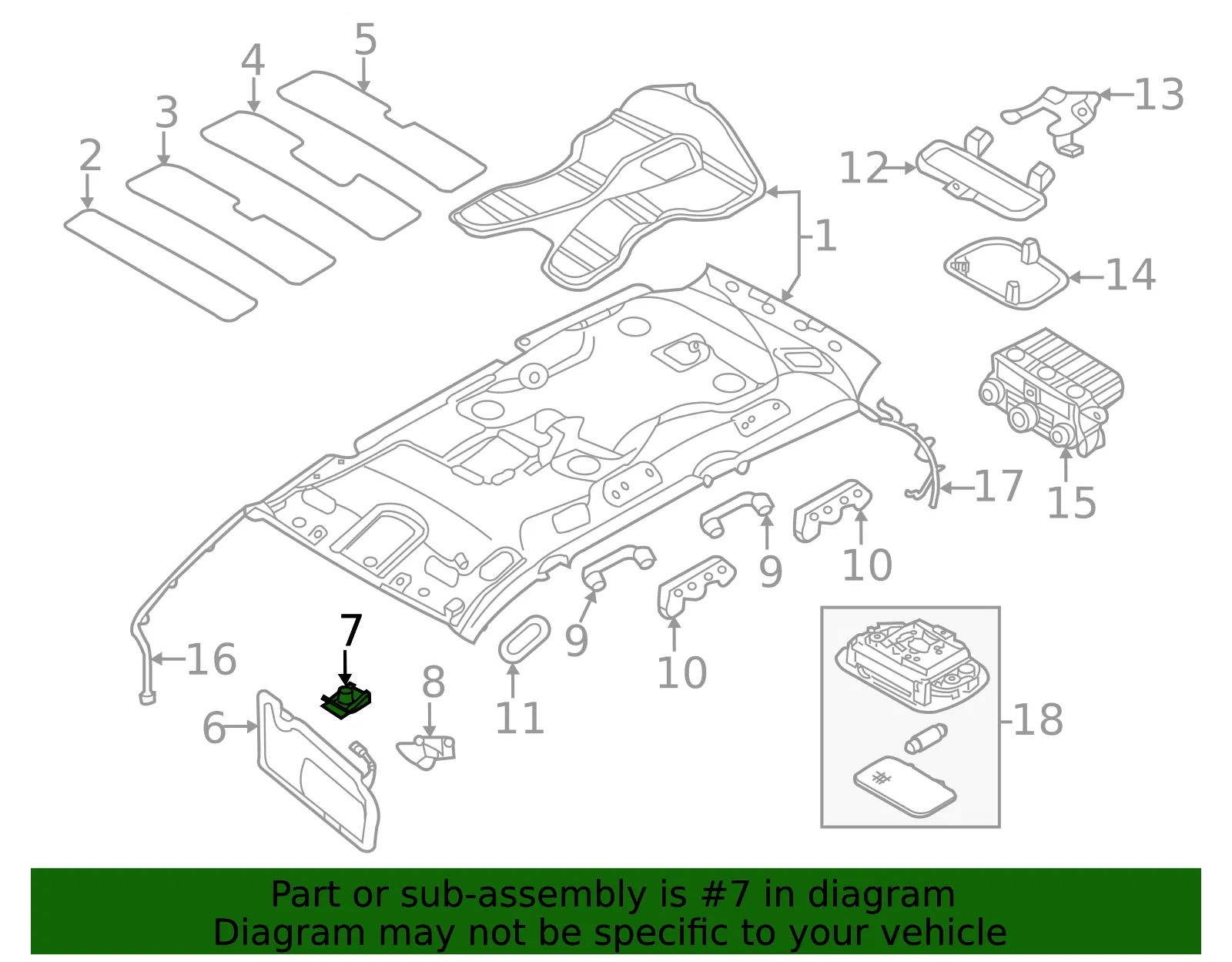 Sun-Visor Retainer - Kia (85235-4D000TW) - view 2
