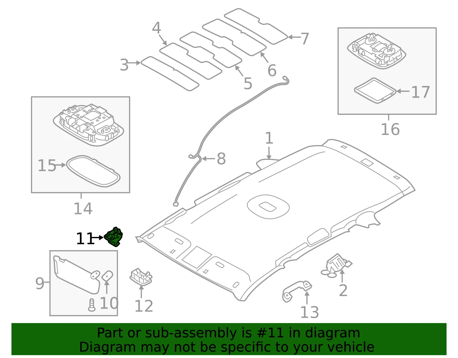 Sun-Visor Retainer - Kia (85235-A9000BGA) - view 3