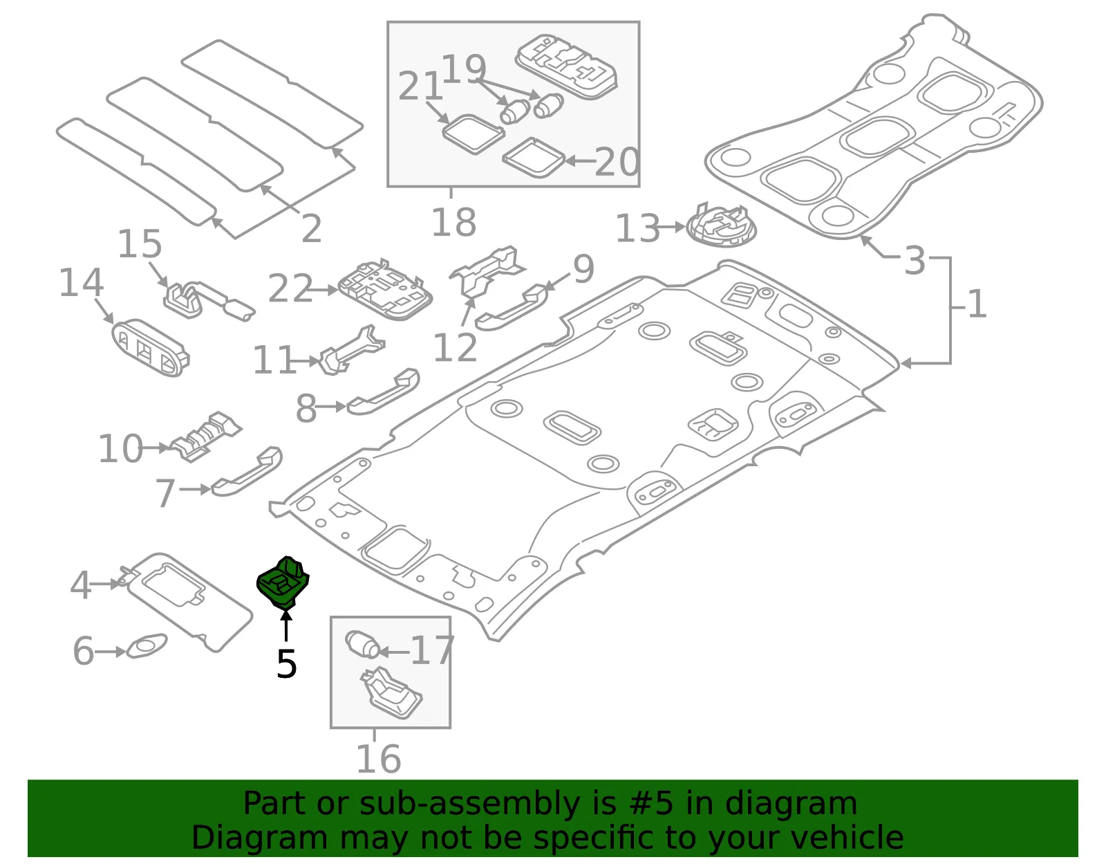 Sun-Visor Retainer - Kia (85235-A9000DAA) - view 2