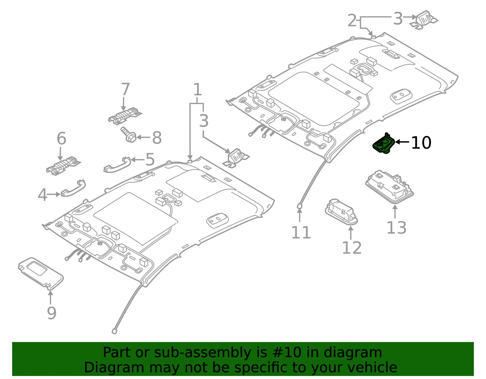 Sun-Visor Holder - Kia (85235-B1000CKL) - view 2