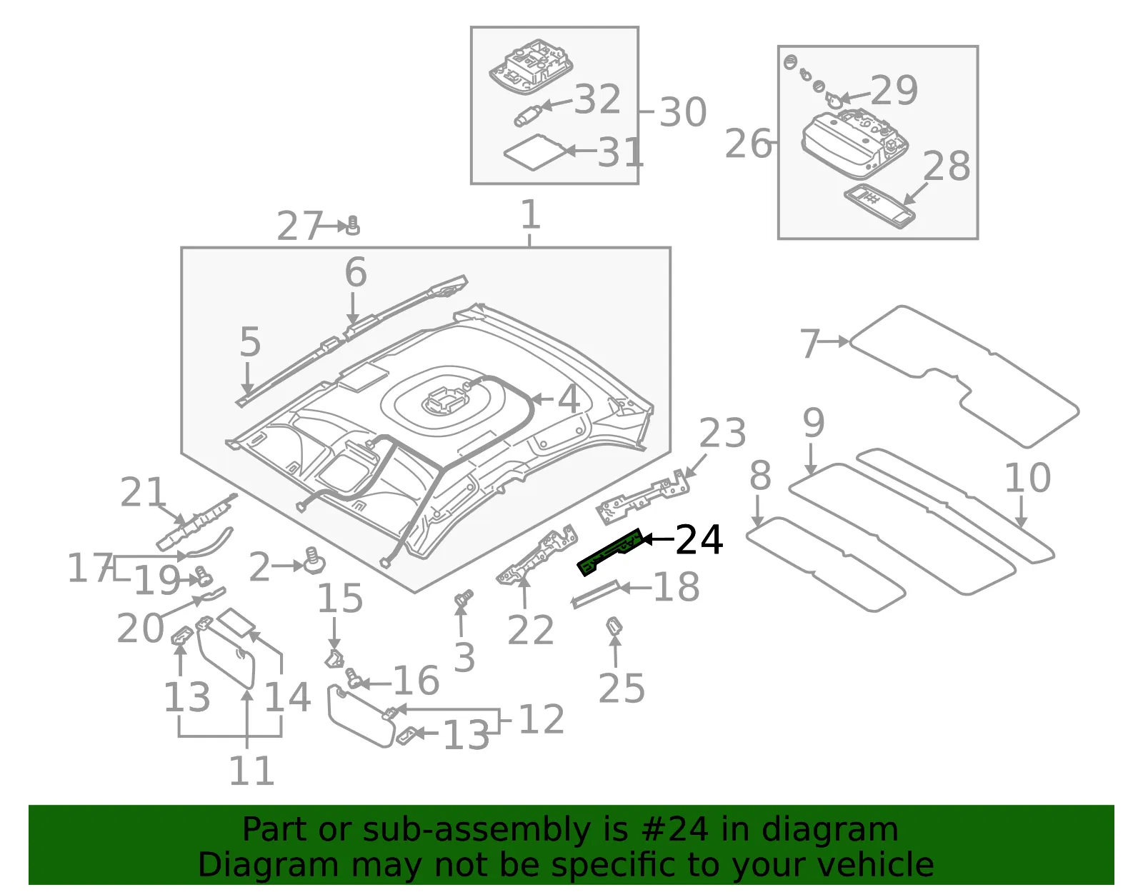 Assist Strap Cushion - Driver's Side (LH) - Kia (85350-2F050) - view 2