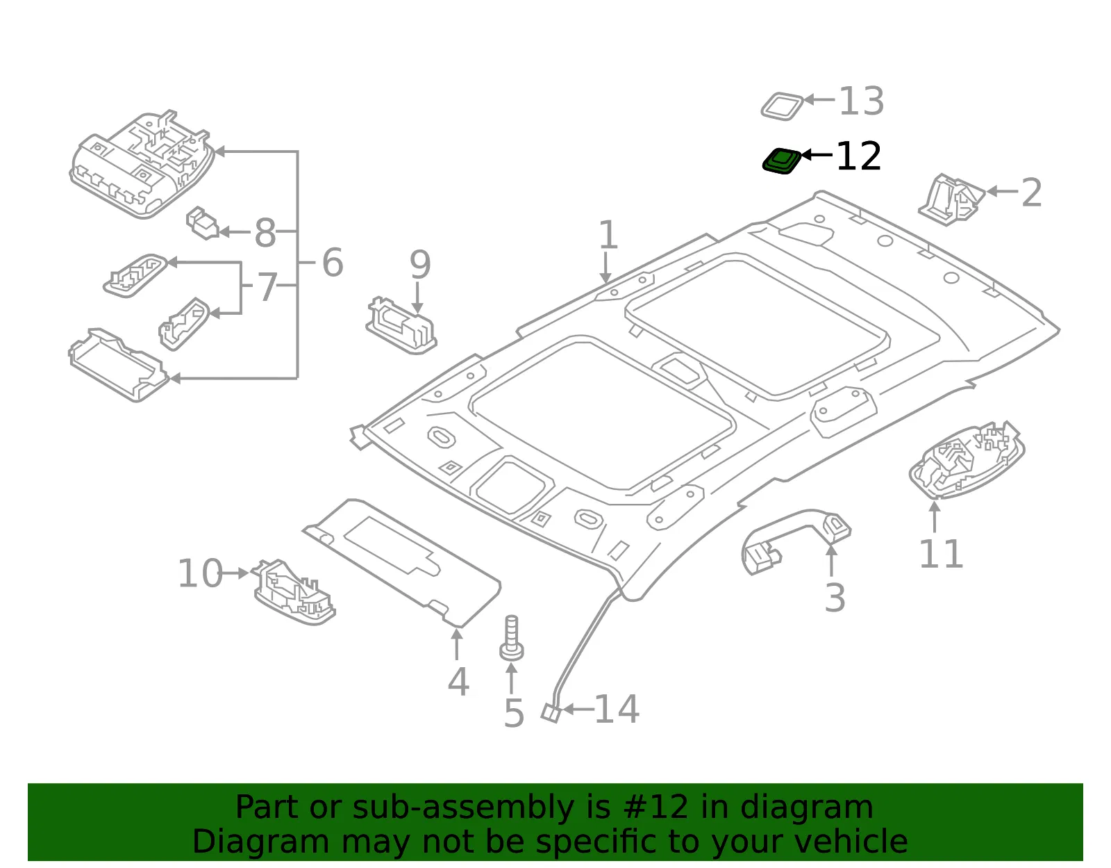 Trim Cover - Kia (85380-D9000ED) - view 2