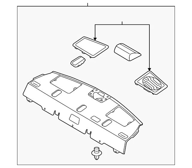 Pkg Tray Trim - Kia (85610-1G301XI)