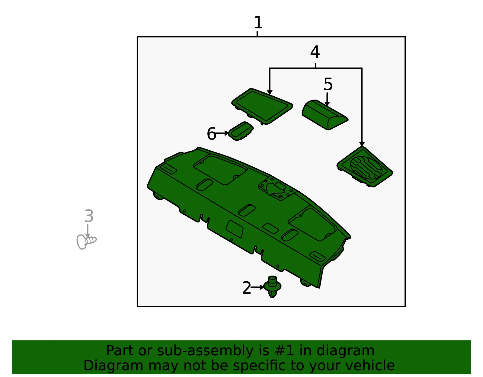 Pkg Tray Trim - Kia (85610-1G501XI) - view 2