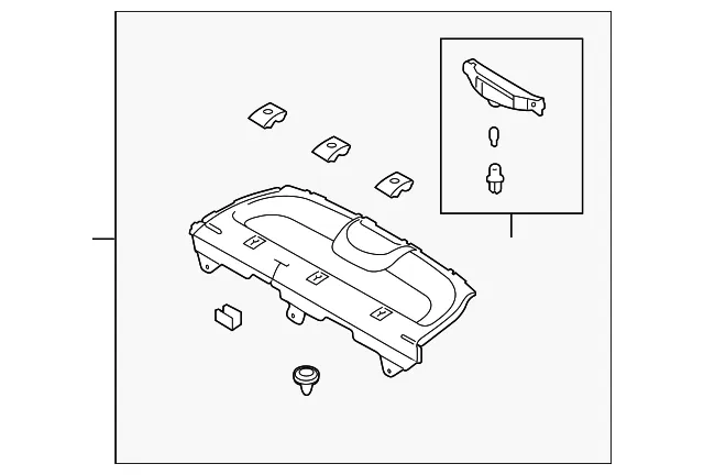 Pkg Tray Trim - Kia (85610-1M500WK)
