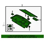 Pkg Tray Trim - Kia (85610-2G030S8) - view 4