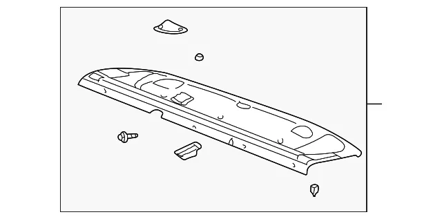 Pkg Tray Trim - Kia (85610-3C300BT)