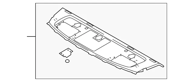 Pkg Tray Trim - Kia (85610-3C301GJ)