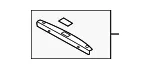 Pkg Tray Trim - Kia (85610-3F050LK) - view 3