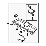 Pkg Tray Trim - Kia (85610-3F150LK) - view 3