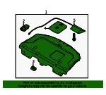 Pkg Tray Trim - Kia (85610-4C000UP) - view 4