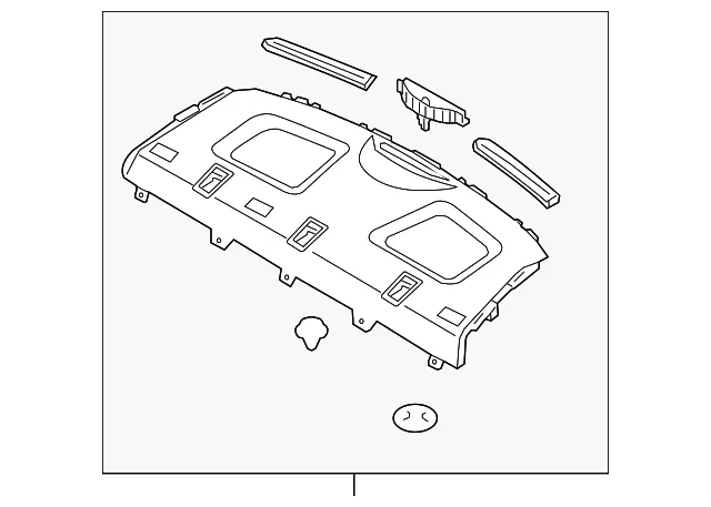 Pkg Tray Trim - Kia (85610-A7090WK)
