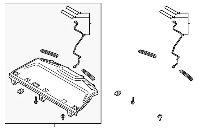 Pkg Tray Trim - Kia (85610-D4020BHH)