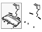 Pkg Tray Trim - Kia (85610-D4020BHH) - view 3
