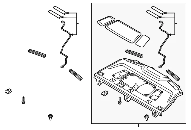 Pkg Tray Trim - Kia (85610-D4120BHH)