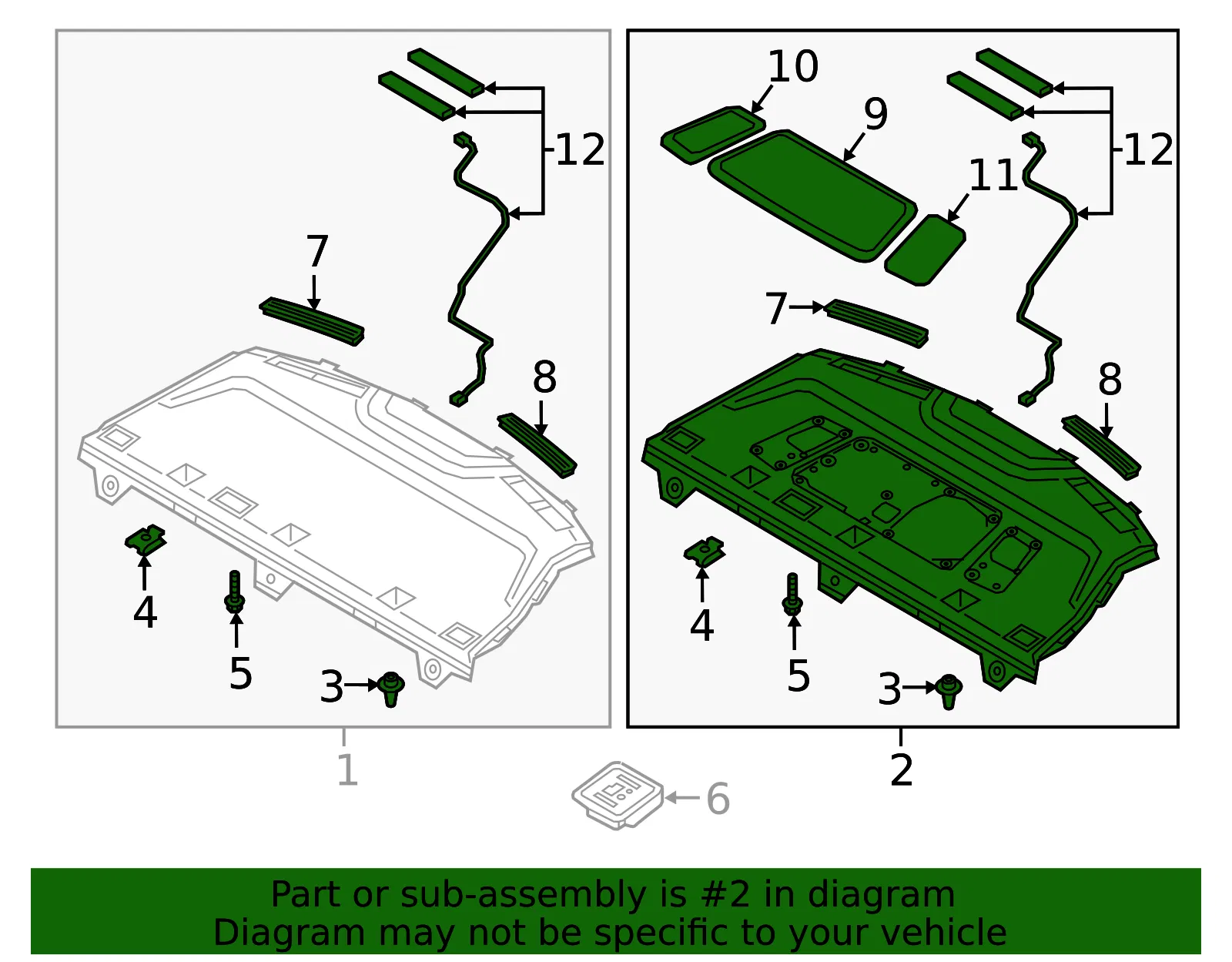 Pkg Tray Trim - Kia (85610-D4121WK) - view 2