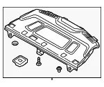Pkg Tray Trim - Kia (85610-D5010BGH) - view 3
