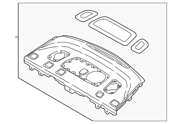 Pkg Tray Trim - Kia (85610-F6130WK)