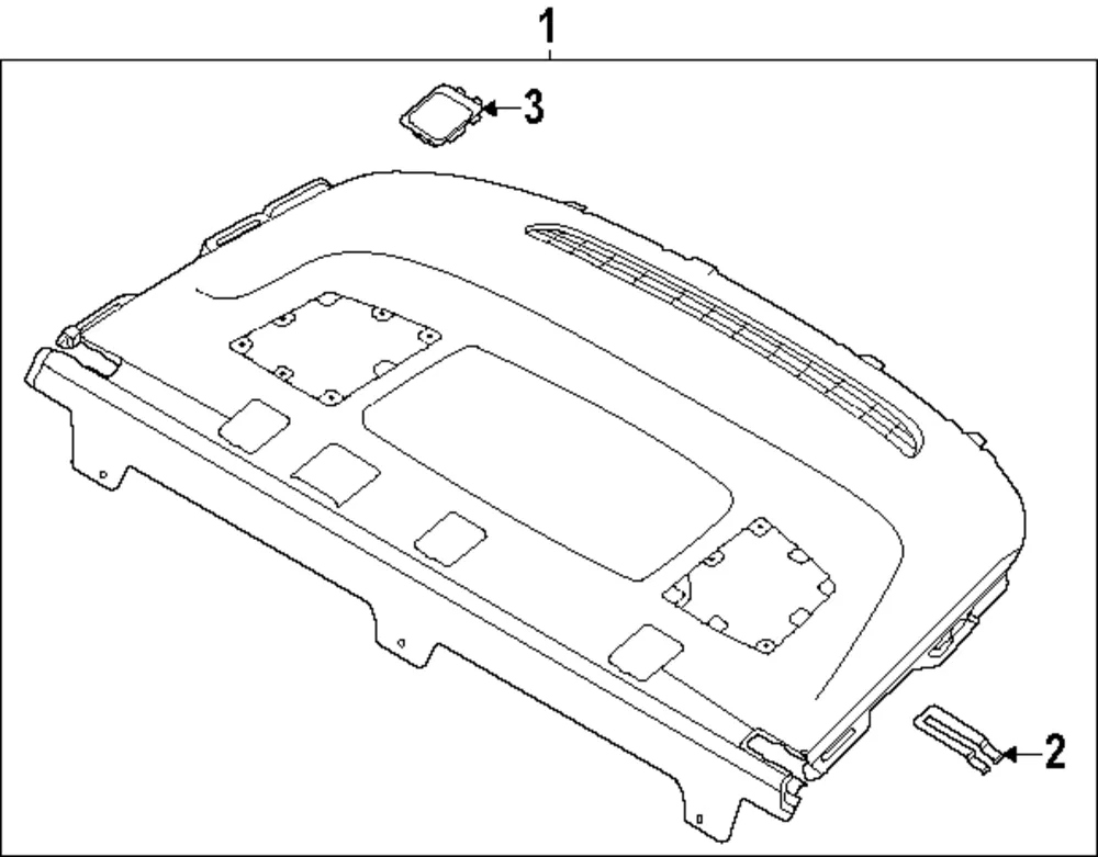 Package Tray Trim - Kia (85610-GG150RBQ)