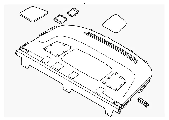 Pkg Tray Trim - Kia (85610-L2200)