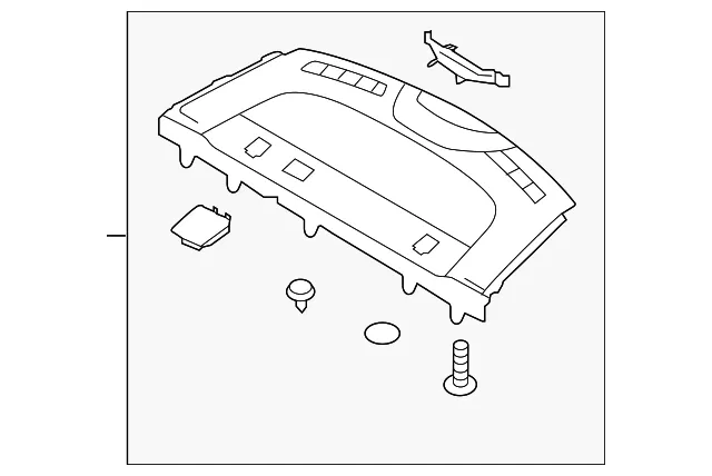 Pkg Tray Trim - Kia (85610-M7200WK)