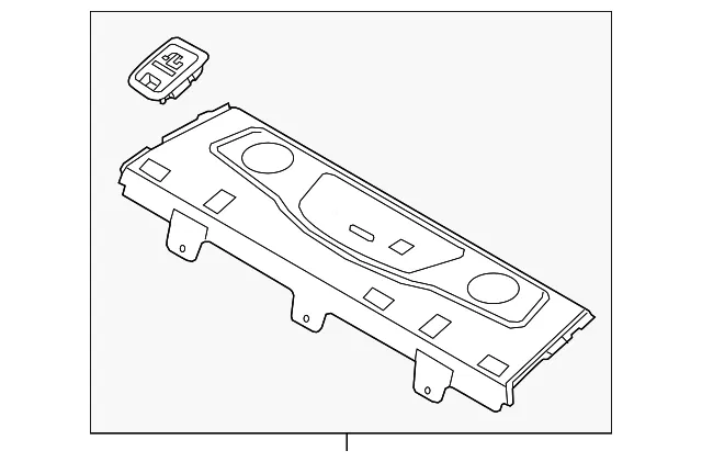Pkg Tray Trim - Kia (85620-3T270WK)