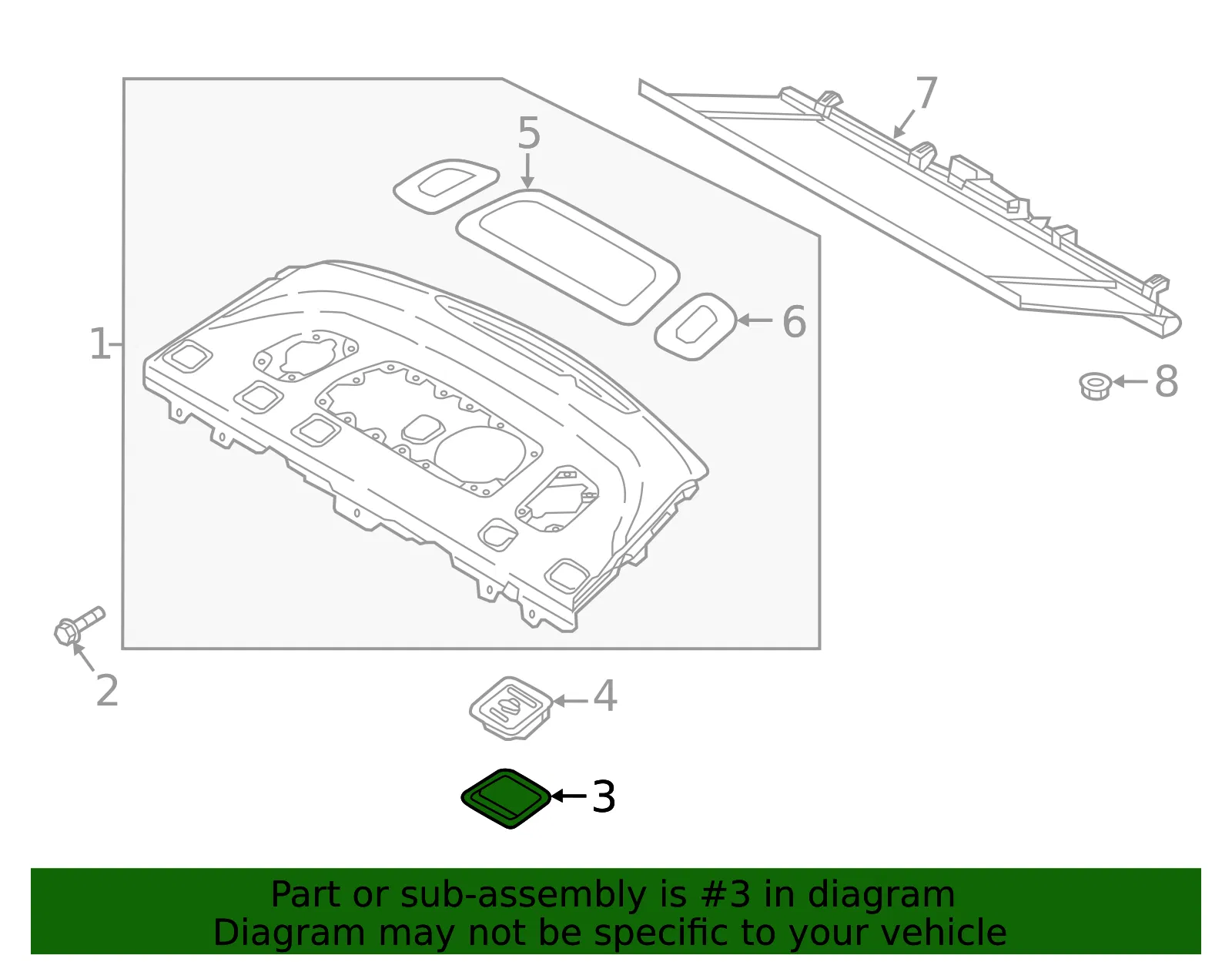 Seat Belt Guide - Kia (85640-F6000YBR) - view 2