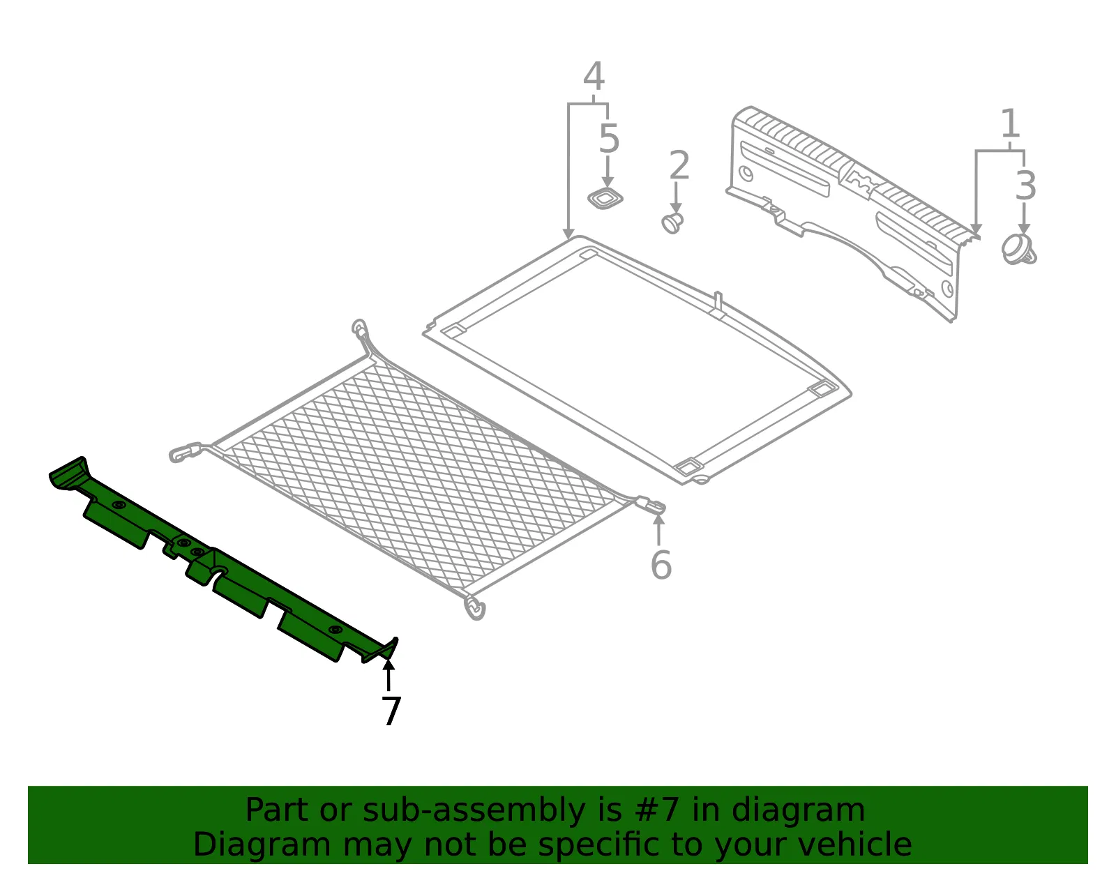 Cargo Net Bracket - Kia (85714-K0000) - view 2