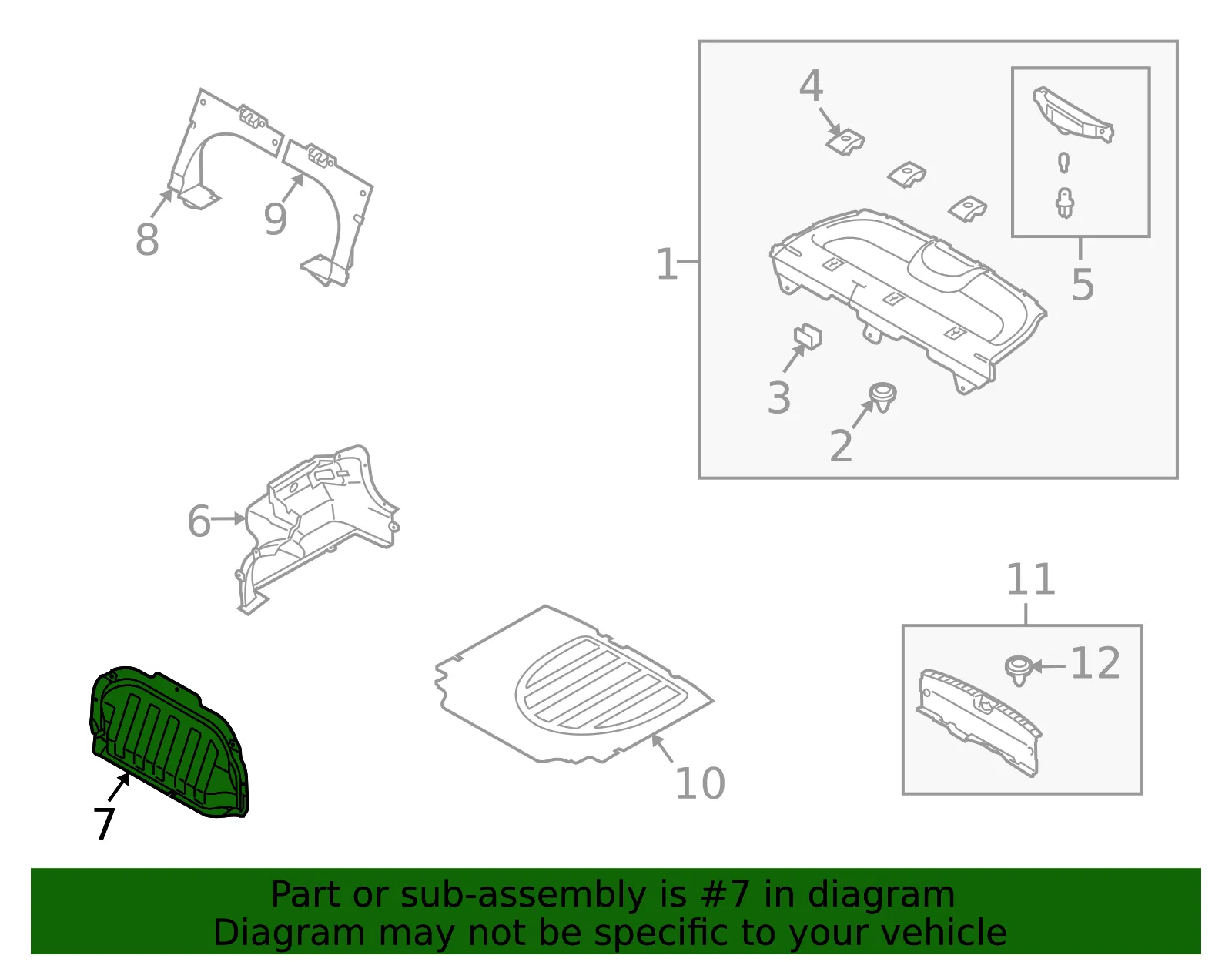 Seat Back Panel - Kia (85720-1M000WK) - view 2