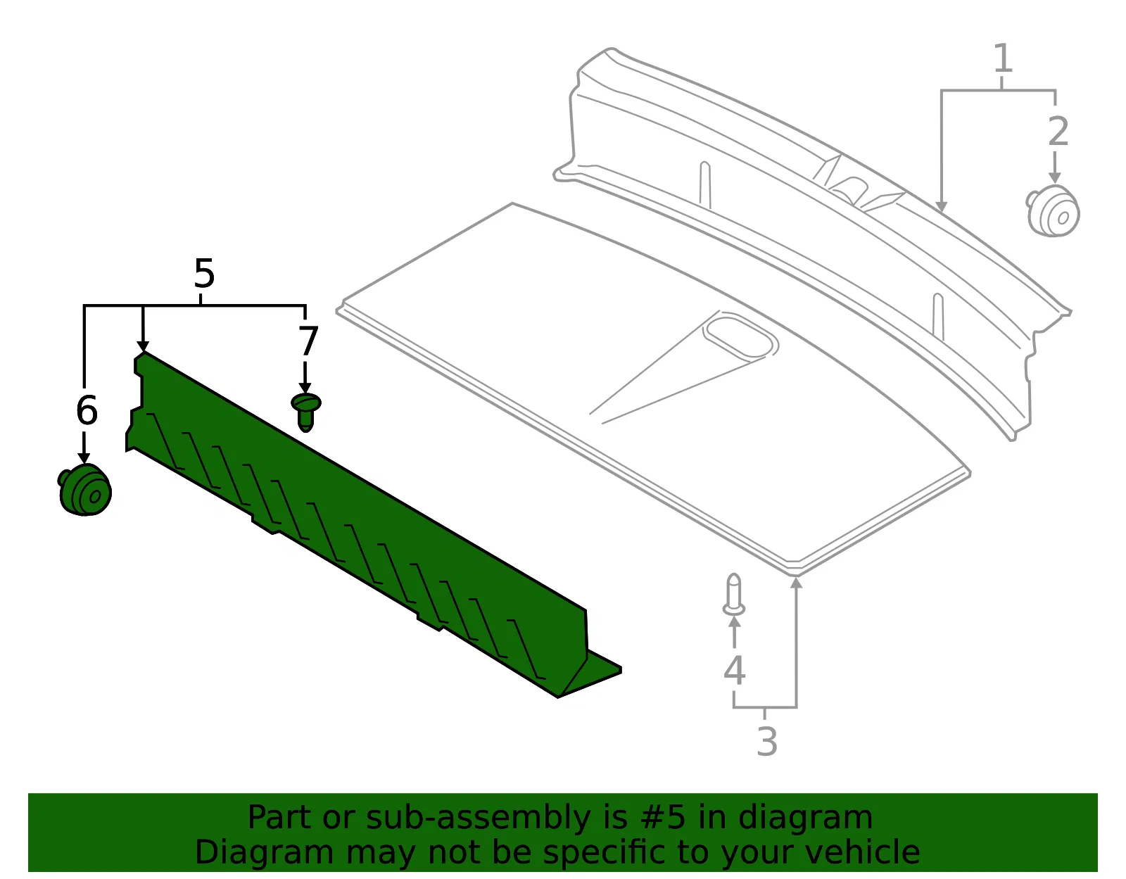 Front Trim - Kia (85720-S9000WK) - view 2