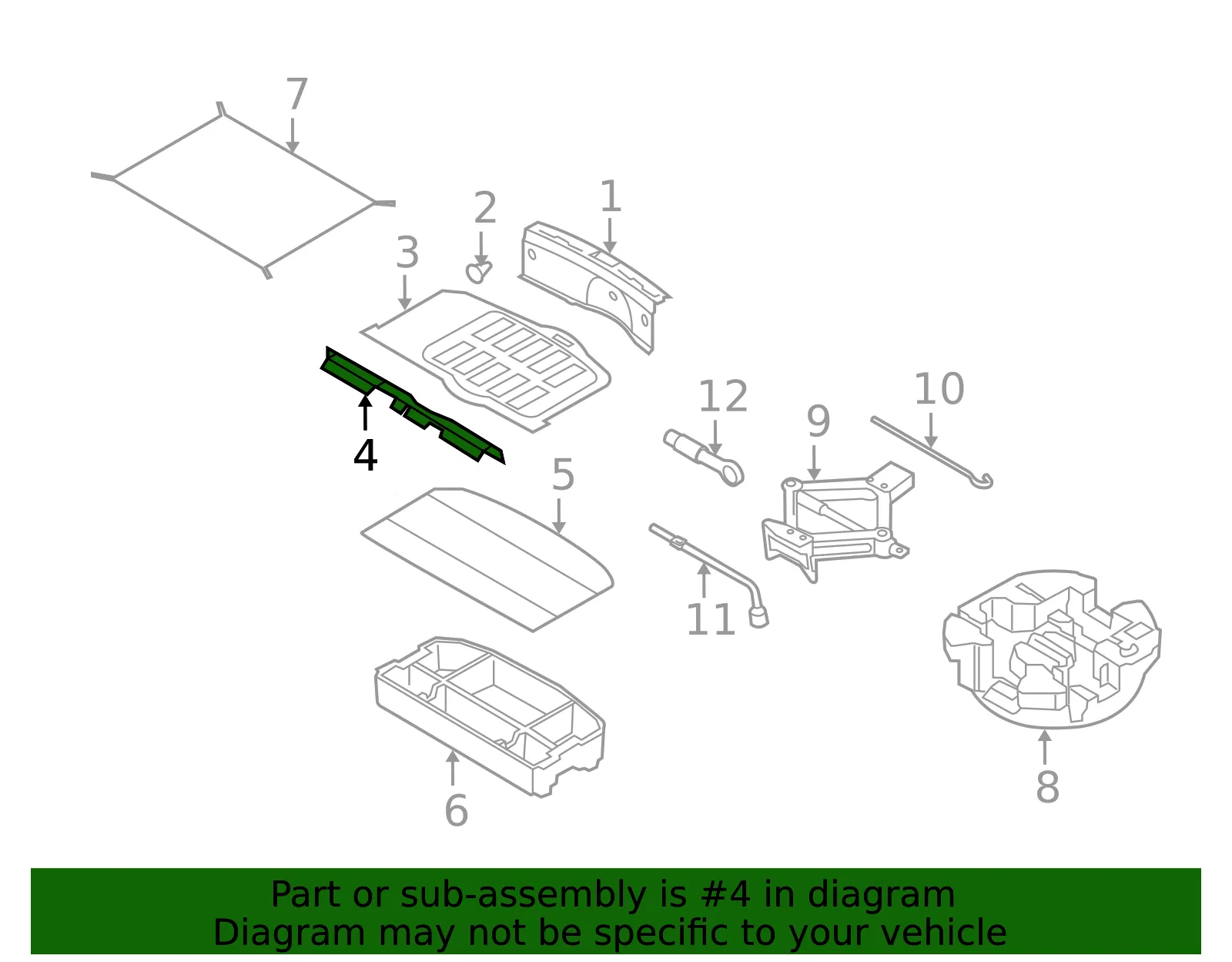 Front Trim - Kia (85725-2K000WK) - view 2