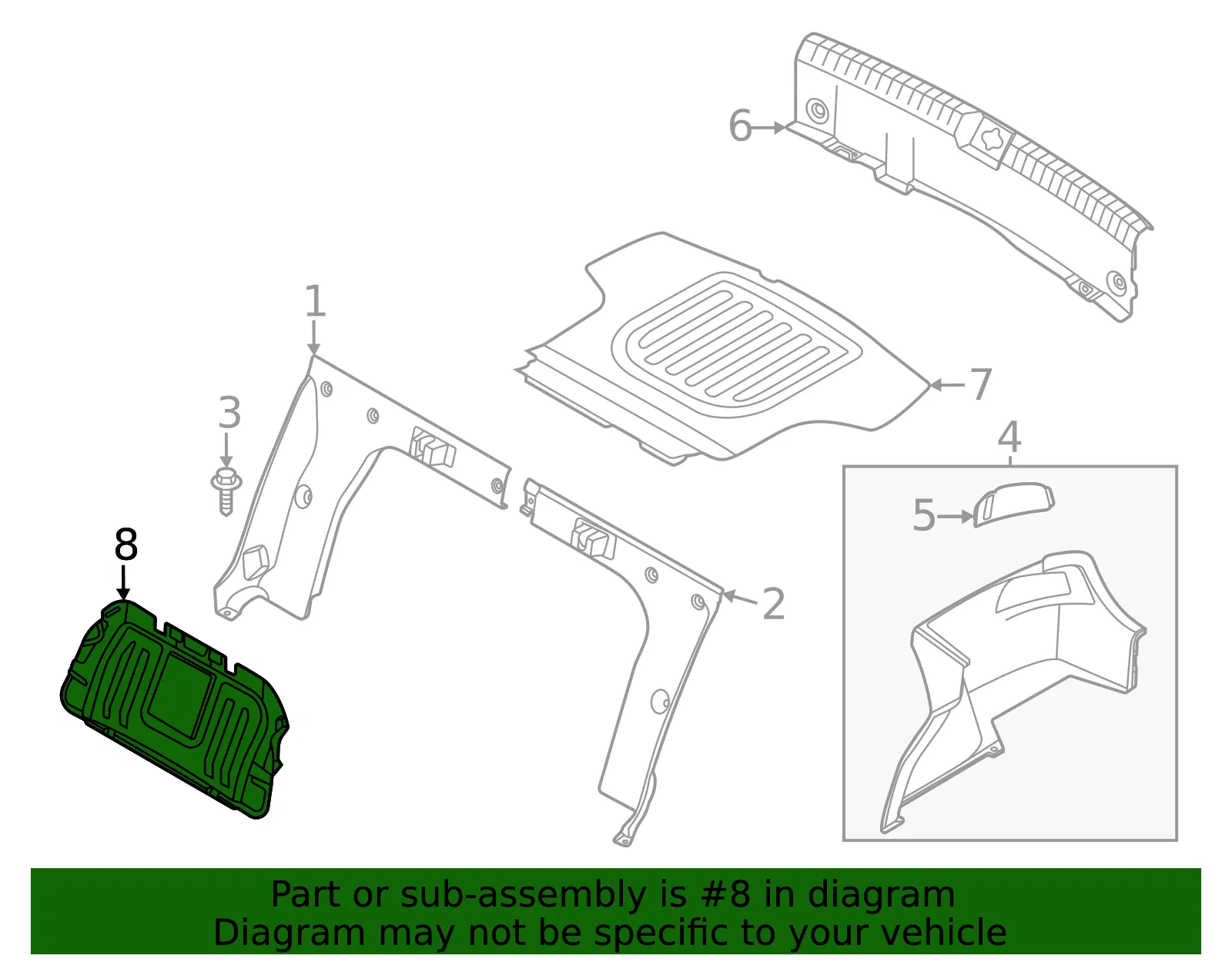 Partition - Kia (85725-L3000) - view 2