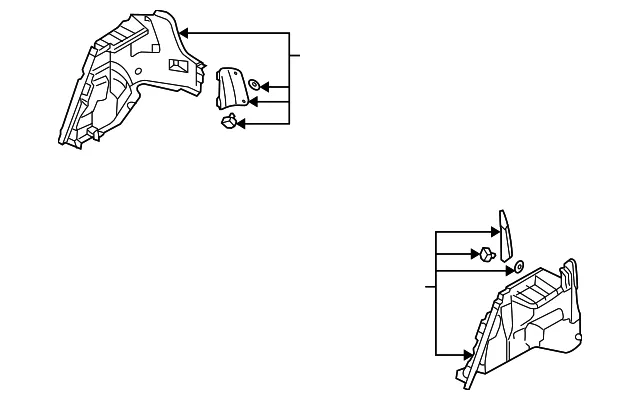 Trunk Side Trim - Driver's Side (LH) - Kia (85730-2F500LK)