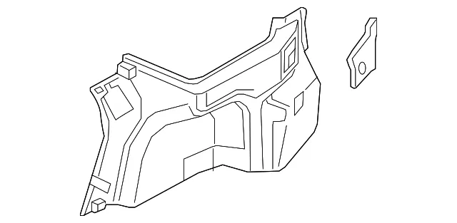 Trunk Side Trim - Driver's Side (LH) - Kia (85730-D4000WK)