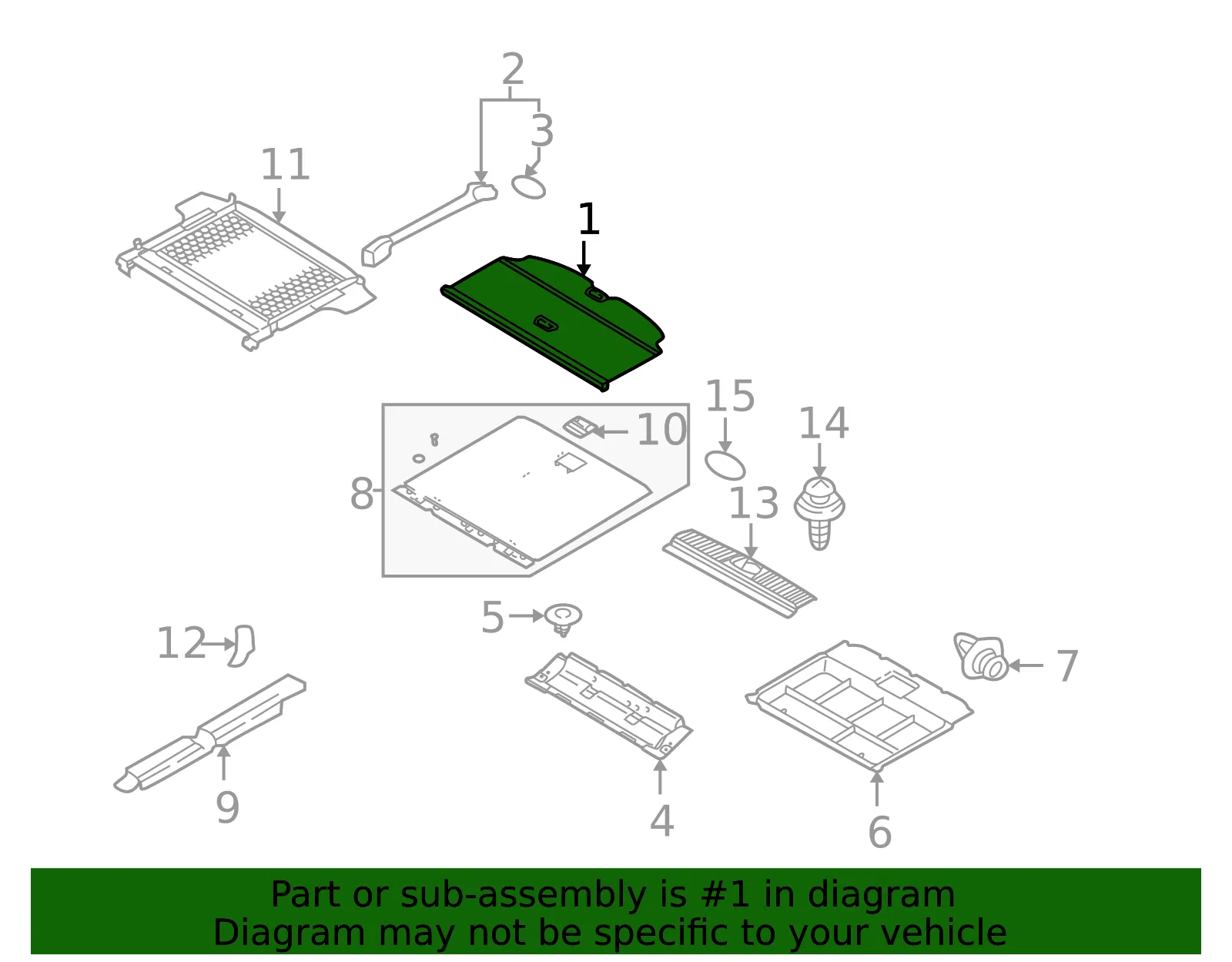 Package Tray - Kia (85732-3E010WK) - view 2