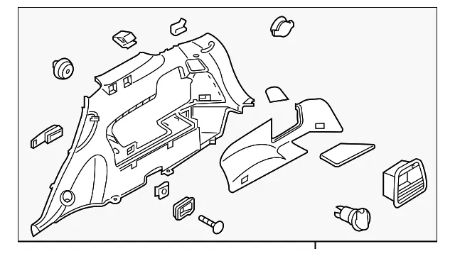 Trim Cover - Driver's Side (LH) - Kia (85735-C5000BGG)