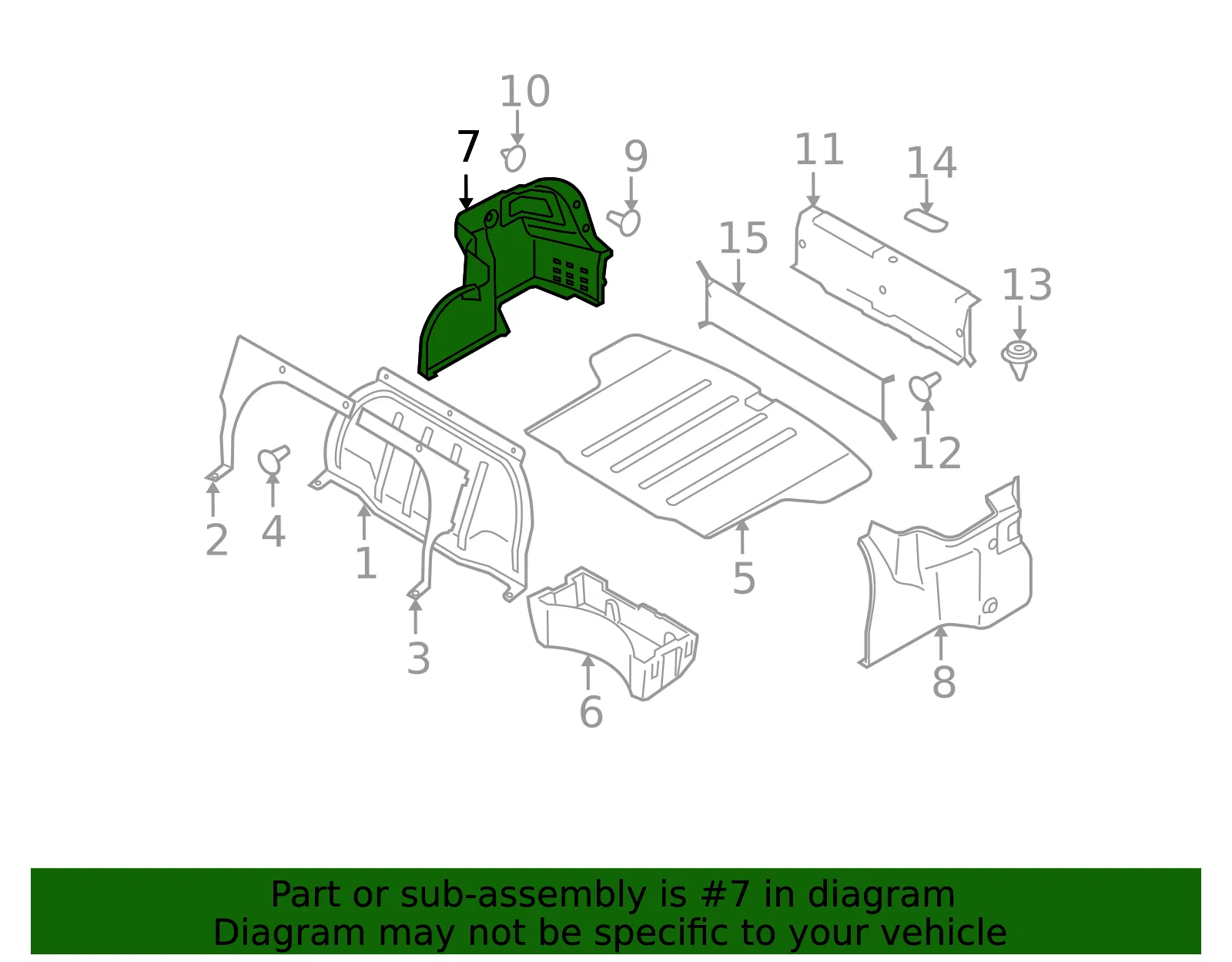 Side Trim Panel - Kia (85740-1G000CA) - view 2