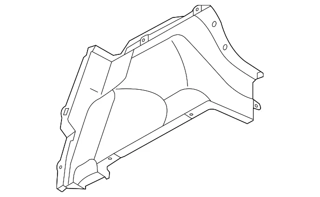 Wheelhouse Trim - Passenger Side (RH) - Kia (85740-1M400VA)