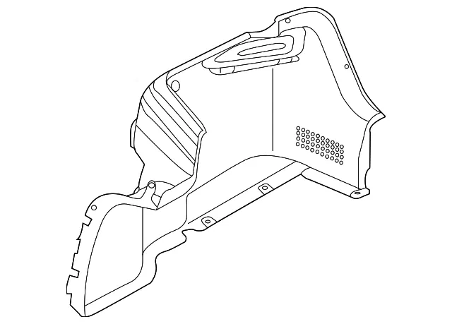 Trunk Side Trim - Passenger Side (RH) - Kia (85740-1W000WK)